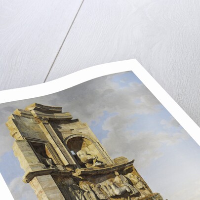 The Monument to Philopappos, Athens by Giovanni Battista Lusieri